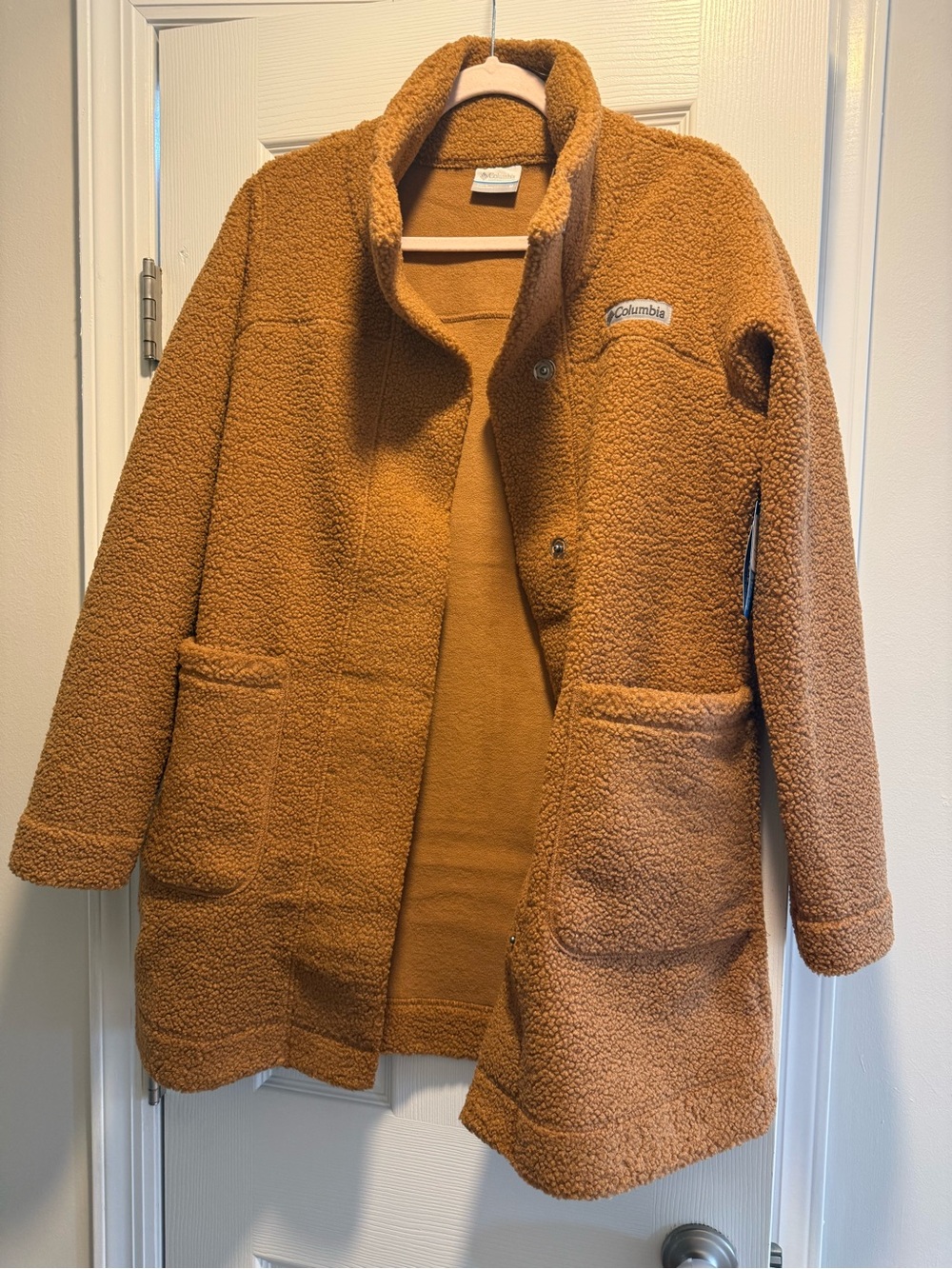 Columbia Women's Panorama Camel Brown Teddy Sherpa Jacket